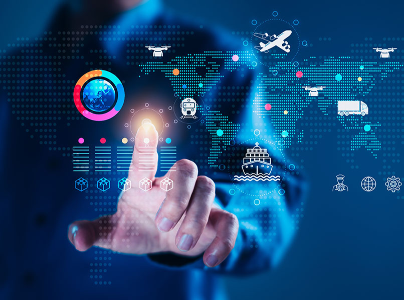 Man,Points,At,Supply,Chain,Icons,,Including,Business,Logistics,,Delivery, Supply Chain Navigation